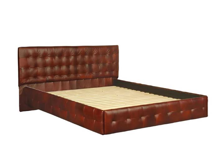Xlmoebel, Wasserbett Chesterfield Wasserbett aus Leder mit integrierter Druckentlastung