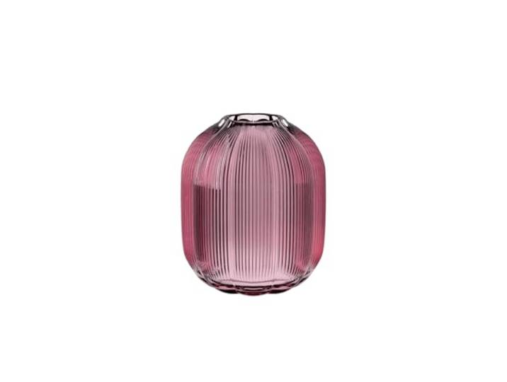 Villeroy & Boch – Fleur Gifts Vase, Höhe: ca. 19 cm, Lila, Florale Glasvase für mittlere Blumensträuße, Hochwertiges Glas