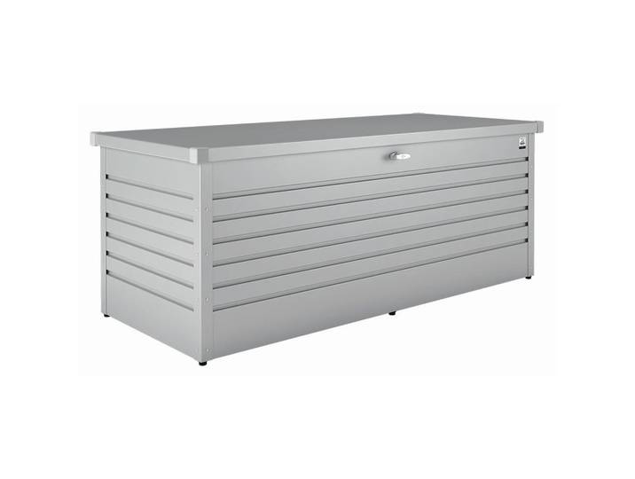 Kissenbox, Grau, Metall, 181x71x79 cm, rostfrei, wetterbeständig, Gartenzubehör, Gartenbox