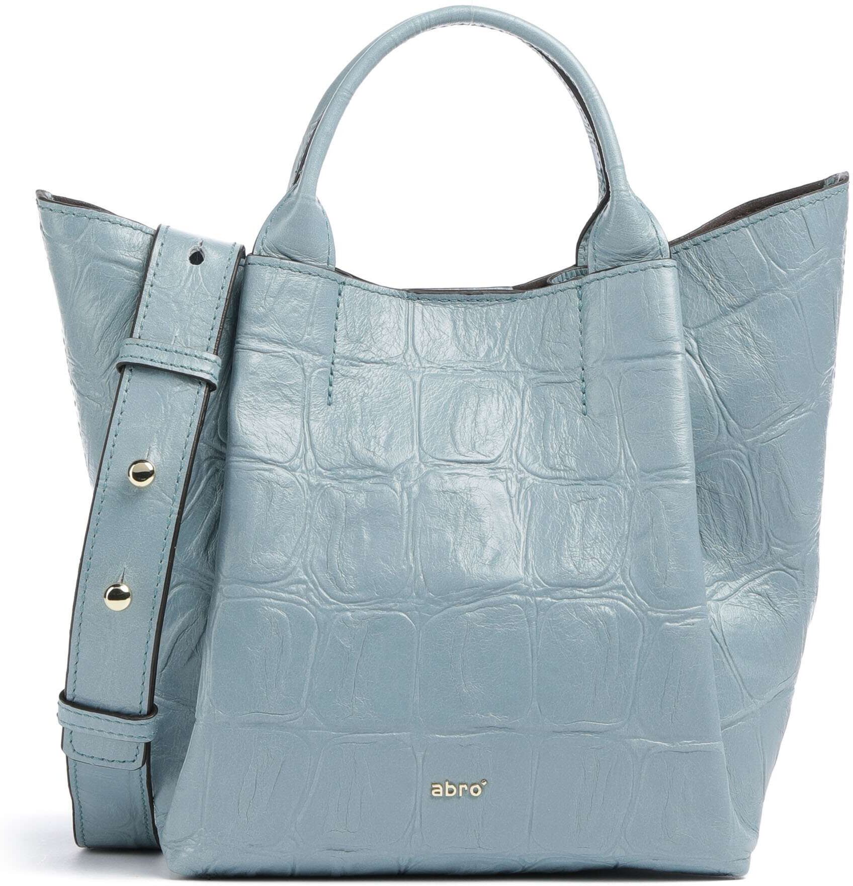 Abro Maxi Cocco Essential Small   Leer Handtas   blauw