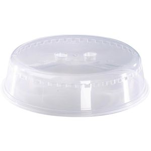 Xavax Mikrowellenhaube Basic, 00110216, aus Kunststoff, transparent, mit Griffmulden, Ø 26 x 6,5 cm