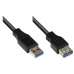 GC 2711-S02 - USB 5 Gb/s Kabel, A Stecker auf Buchse A, 1,8 m
