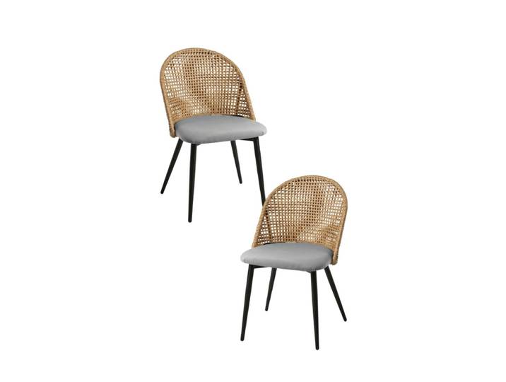 2er Set Torsa Stühle - Gris dunkel
