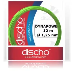 Tennissaite - DISCHO DYNAPOWER 1,25 mm - Rauhe Oberfläche ! - 12 m