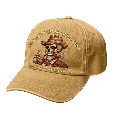 Old Bastards Bourbon Club Hut, verstellbarer Vintage-Whiskyhut, Sammleredition, hochwertiges Destillerie-Merchandise, Geschenk für Bourbon-Liebhaber
