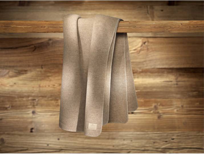 Wolldecke „Leon“ Schafschurwolle 150 x 200 cm