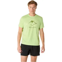ASICS, Herren, Sportshirt, Fujitrail Logo Top T-Shirt (XL), Grün