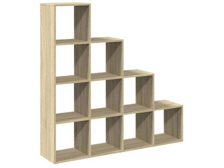 Bibliothèque maison - Étagère séparatrice de pièce 4 niveaux chêne sonoma - 29.1kg _15970