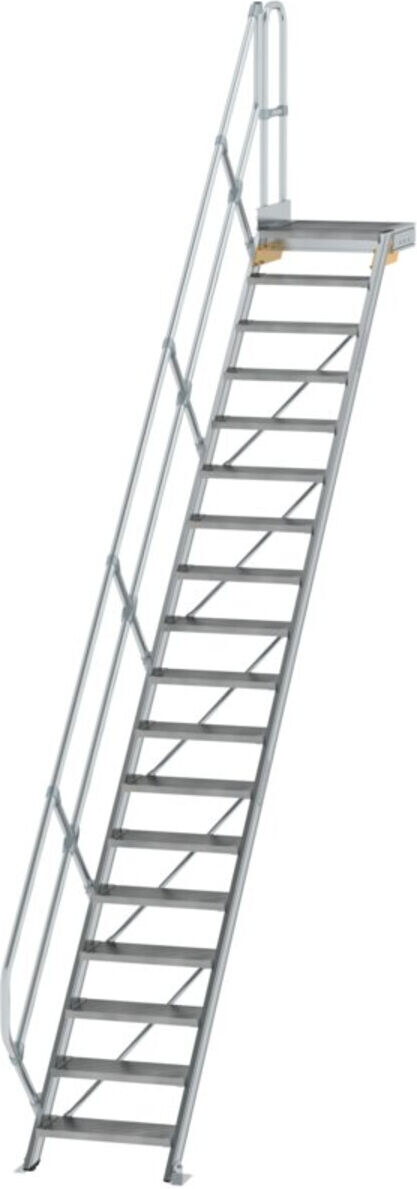 MUNK Aluminium-Treppe Plattform 45° 18 Stufen (600438)