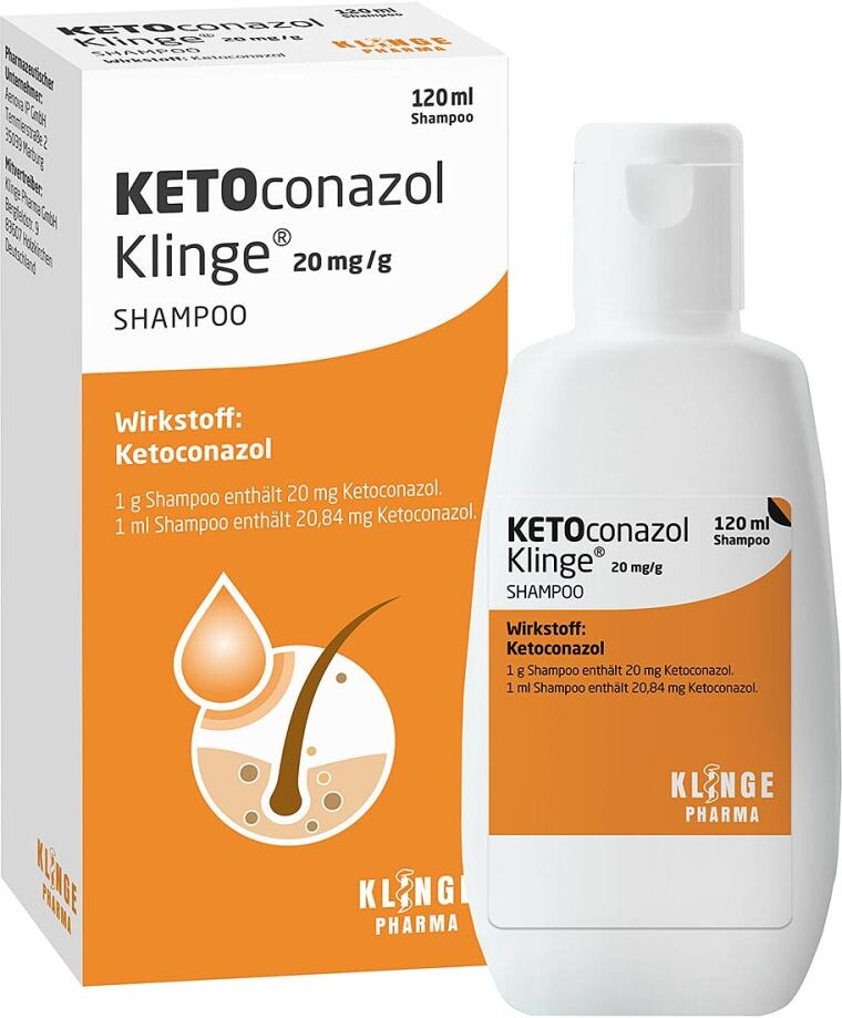 Ketoconazol Klinge 20 mg/g Shampoo 120ml