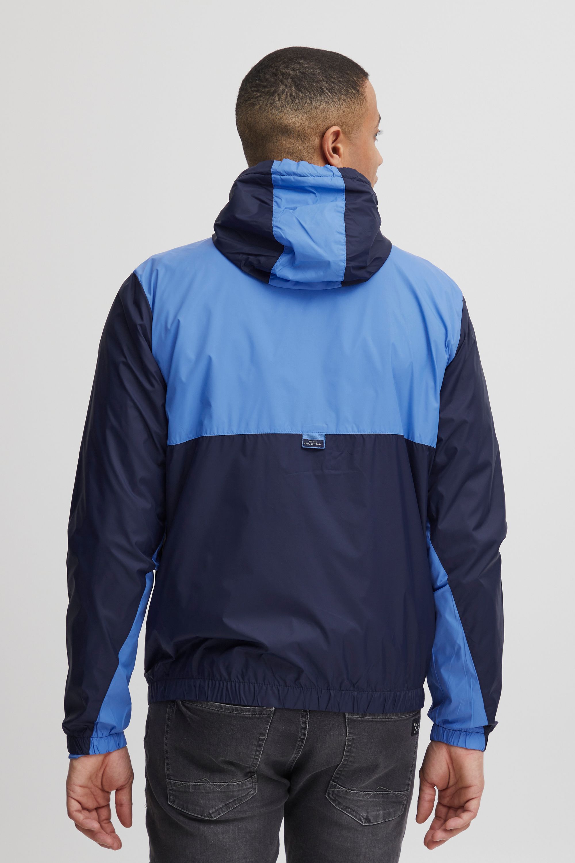 Regenjacke BLEND "Regenjacke BHOuterwear", Herren, Gr. XL, blau (marineblaus), Obermaterial: 100% Nylon NY., Jacken Regenjacke