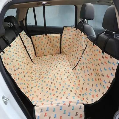 Happy Pet Pantry Printed Waterproof Pet Car Seat Cover: Scratchproof Dog Protector Pad 125x150x40cm 1