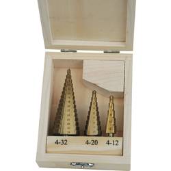 Brüder Mannesmann M54603 M54603 HSS Titan Stufenbohrer-Set 3teilig titanbeschichtet 1 St.