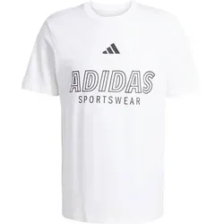 ADIDAS Herren Shirt House of Tiro Linear Graphic, Größe XXL in Weiß Weiß