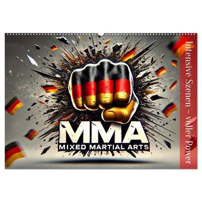 MMA Germany - Mixed Martial Arts Power (Wandkalender 2026 DIN A2 quer), CALVENDO Monatskalender