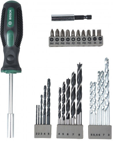 Bosch Assortiment de forets et d&amp;#039;embouts de vissage, 27 pieces 2607017201