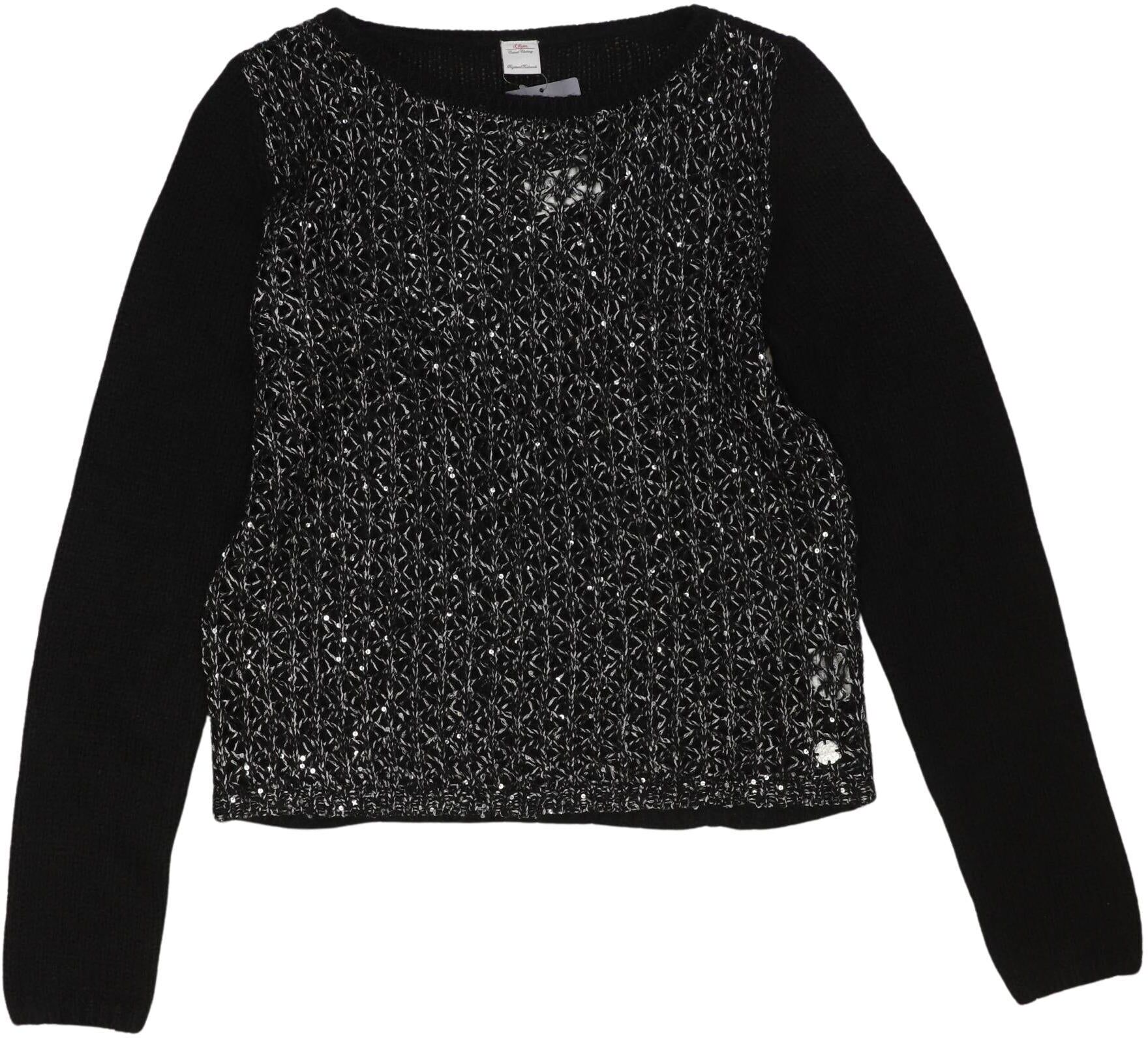 S. Oliver Mädchen Pullover, Mehrfarbig, Gr. EU 176, Synthetik - Second Hand