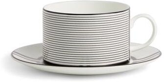 Vera Wang Wedgwood Luxe Graphite Teacup & Saucer 7.9floz