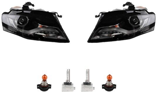 NP24 Scheinwerfer + Blinkersockel Front passend für Audi A4 + Leuchtmitteln Satz LR