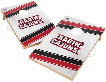 Skip's Garage Louisiana Ragin Cajuns Regulation 2x4 Cornhole Set