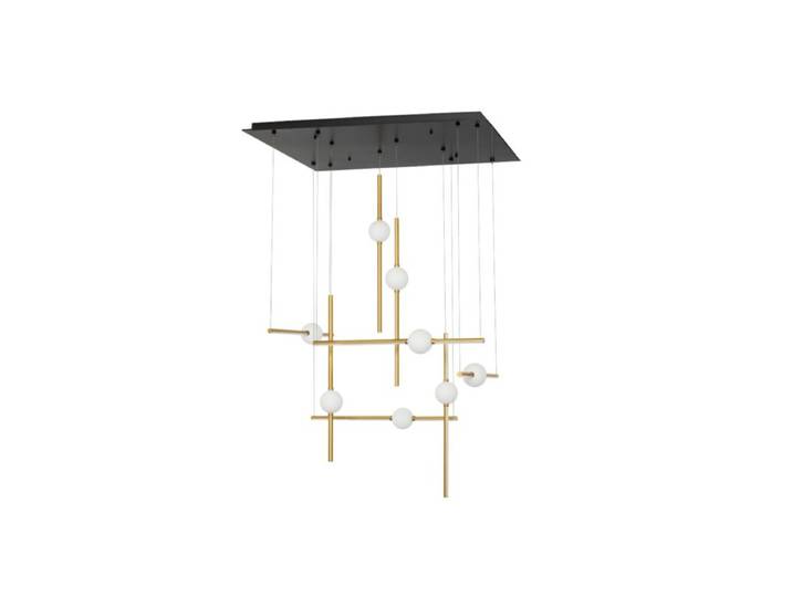 Nova Luce Pendelleuchte Acrobat 8-flammig Design, Glamour, Moder