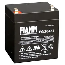 Blei-Akku Fiamm FG20451, 4,8 mm Faston Anschluss, 12 Volt, 4,5 Ah
