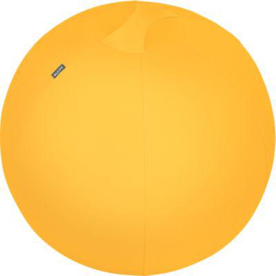 Sitzball Leitz Ergo Cosy, Stärkung der Rücken- und Rumpfmuskulatur, Stoffüberzug, ⌀ 650 mm, gelb