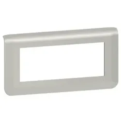 Legrand 079315L Mosaic Rahmen 5-modulig, horizontal Farbe: Aluminium