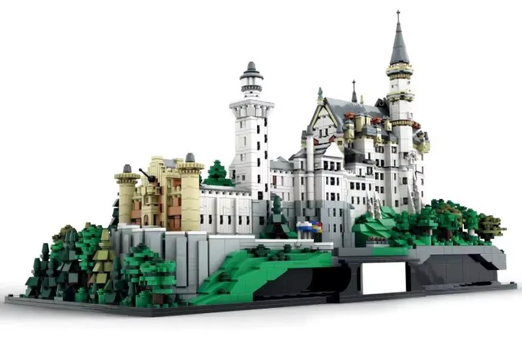 Swan Lake Bausatz - XB8188 - Mittelalterliche Burg - Modulare Bausteine - Kleine Bausteine - ABS-Kunststoff - Ab 14 Jahren - Farbe: Swan Lake