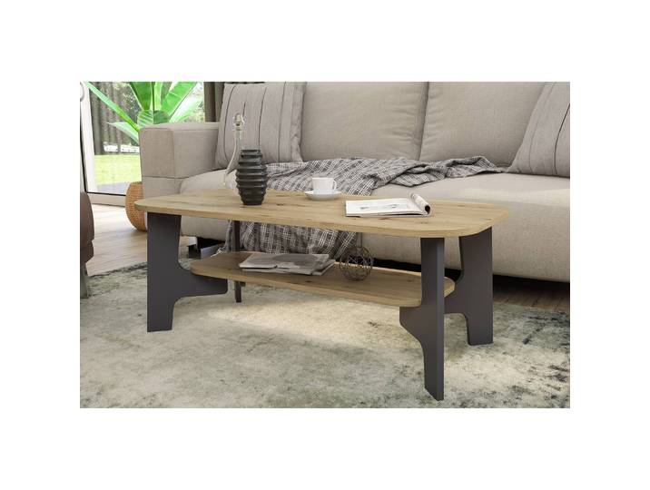 Table basse Jastrebarsko I 110 x 43 x 55cm Marron/Imitation chêne