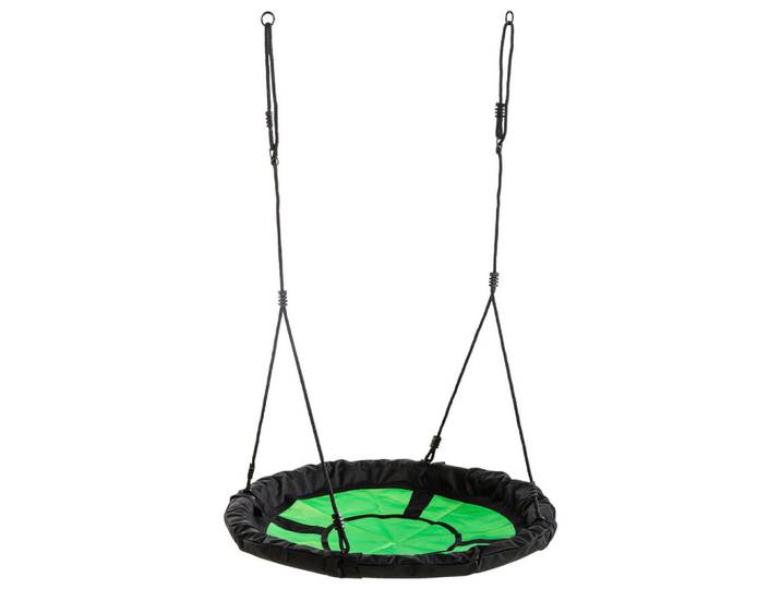 Nestschaukel, Grün, Metall, 98x6x98 cm, EN 71, Freizeit & Co, Gartenspielzeug, Schaukeln