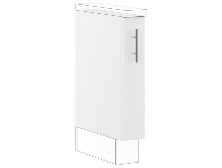 Impuls Apothekerschrank IP 1200, Weiß, 2 Fächer, einzeln stellbar, 15x87.8x57.6 cm, Pefc, Goldenes M, Made in Germany, individuell planbar, Küchen, Küchenmöbel, Küchenschränke, Apothekerschränke