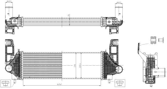 Nrf Ladeluftkühler 309058 Für Dodge