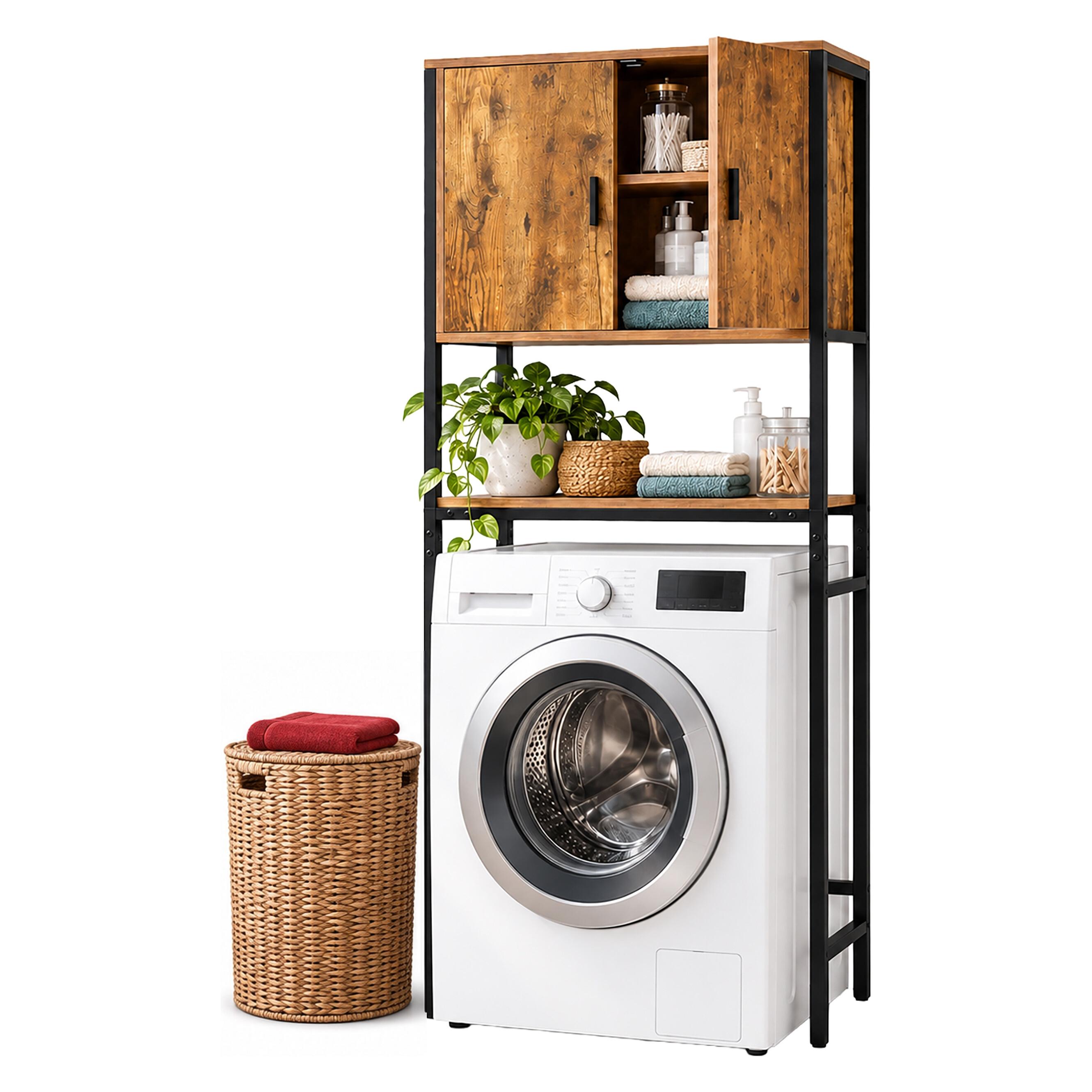 Relaxdays Waschmaschinenschrank (64 x 27 x 170 cm) (4052025810405)