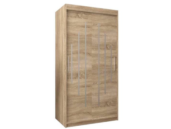 ABIKS MÖBEL Schwebetürenschrank YORK Schlafzimmerschrank - mit Kleiderstange, Regalen