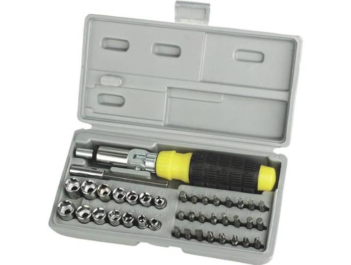 Mannesmann M29041 bit- en dopsleutelset, 41-delig, 1/4 inch