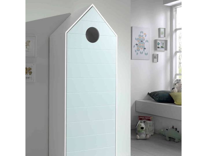 Armoire cabane enfant en bois vert - AR2027-1