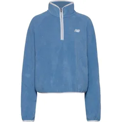 NEW BALANCE Polar Fleece Fleeceshirt Damen | Gr. M | blau - blau