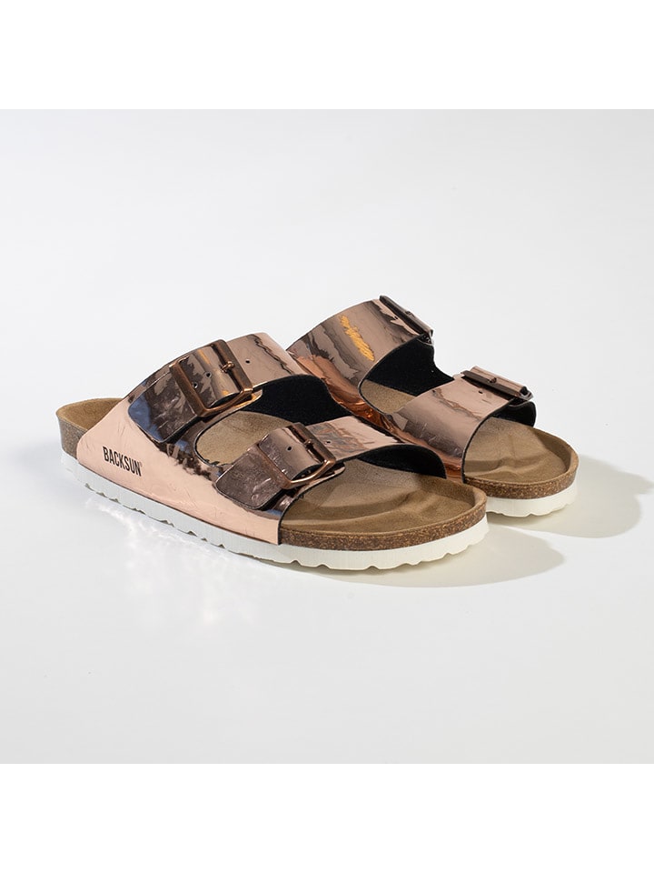 BACKSUN Pantoletten "Bali" in Gold - 37