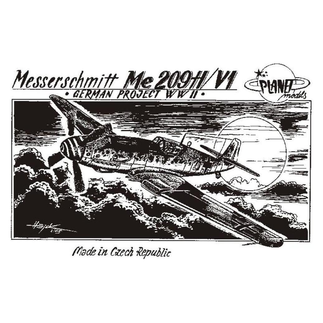 Planet Models Messerschmitt Me 209 H/V1 WW II Projekte (129-PLT005)
