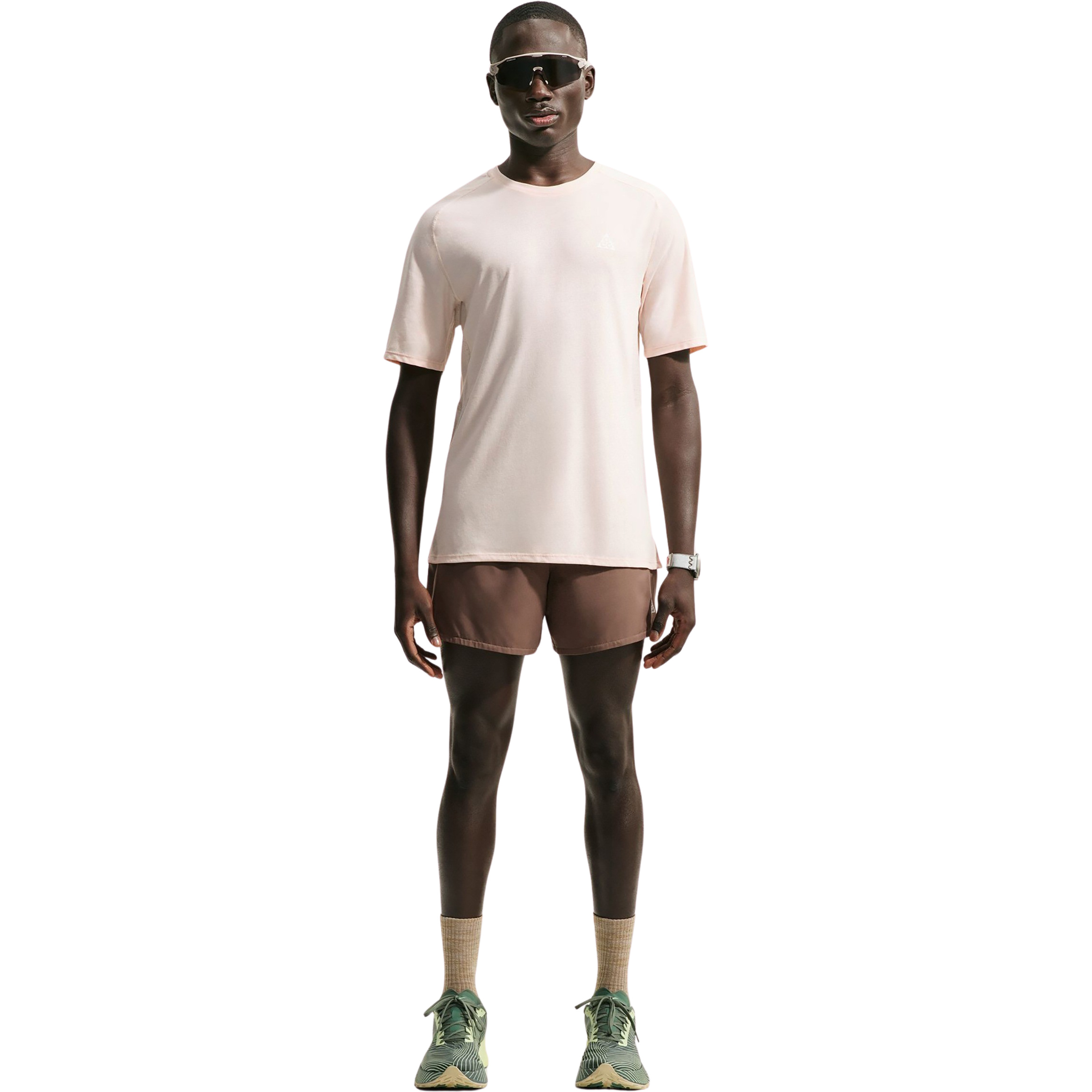 Nike ACG Solar Chase Herren Laufshirts weiss Größe L Trailrunning Atmungsaktiv