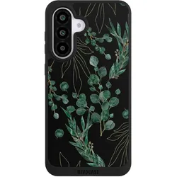 Nivocase Handyhülle für Samsung Galaxy A56 5G Hülle NIVOpure Case Schwarz Blätter Natur Eukalyptus (Samsung Galaxy A56 5G), Smartphone Hülle, Schwarz