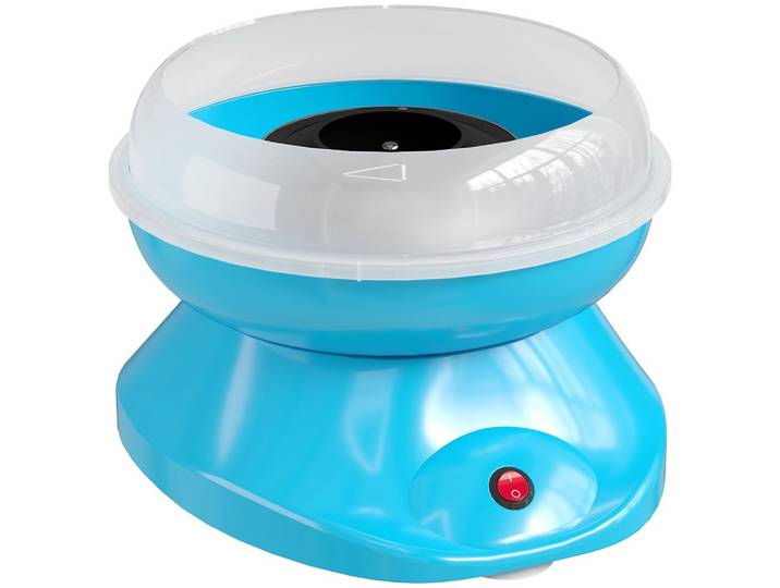 ZUCKERWATTE-MASCHINE Edelstahl Kunststoff Blau