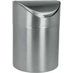 Metaltex Tisch-Abfallbehälter aus rostfreiem Edelstahl 1,5 Liter