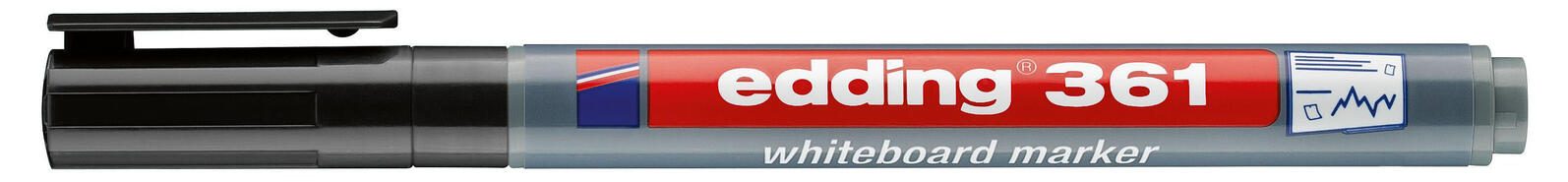 edding 361 Whiteboard-Marker 1.0 mm Schwarz 4-361001