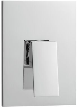 Herzbach NeoCastell Fertigmontageset 12.210550.1.01 Unterputz-Brausearmatur, 180x130mm, chrom