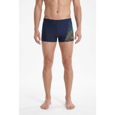 Badehose SPEEDO "PLMT ASHT AM", Herren, Gr. 8, N-Gr, blau, Obermaterial: 80% Polyamid, 20% Elasthan, Badehosen Badehose, mit langlebiger Elastizität, aus Eco EnduraFlex-Material