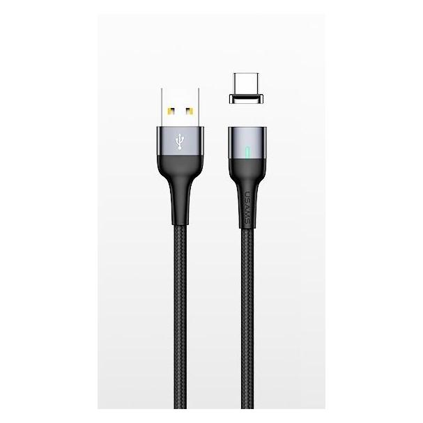 Usams USB USB-A cable - Lightning 1 m silver (63727-uniw) (1 m, USB 2.0) (63727-uniw)