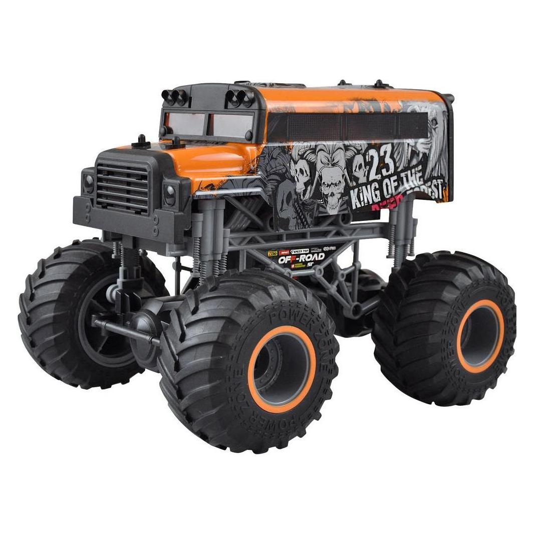 Amewi Crazy Schoolbus Elektro Brushed Monster Truck 2WD 1:16 RTR orange (22452)