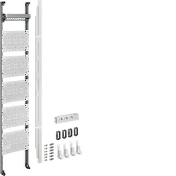 Hager UF511NW Komplettfeld Multimedia,universZ Z, Höhe 1350mm,1--feld,mit 6xPatchmodulen RJ45